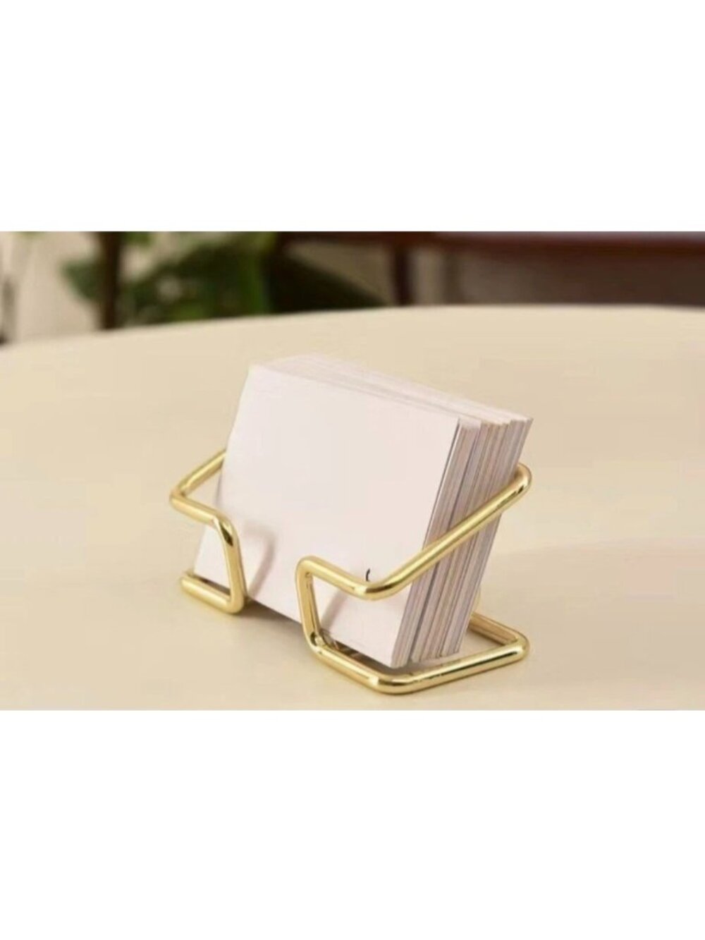 GOLD Tone  Modern Minimalist Business Card Holder NEW